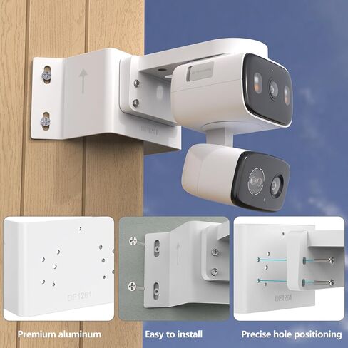 دعامة تثبيت على الزوايا متوافقة مع كاميرات TP-Link Tapo C246D/C236/C216/C217/C113/C420/C400/C400 KIT/C460 (أبيض) in Kuwait