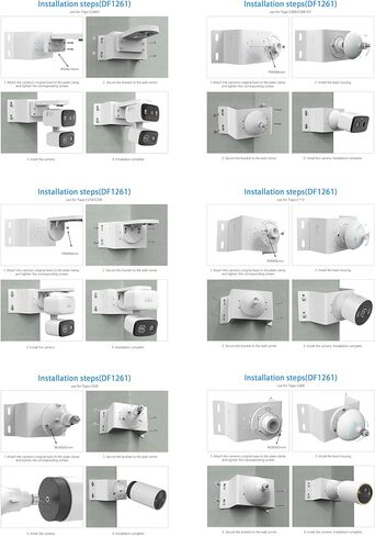 دعامة تثبيت على الزوايا متوافقة مع كاميرات TP-Link Tapo C246D/C236/C216/C217/C113/C420/C400/C400 KIT/C460 (أبيض) in Kuwait
