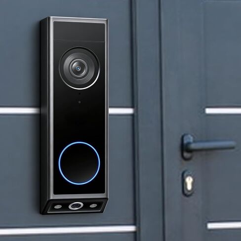 حامل جرس الباب المغناطيسي متوافق مع جرس الباب Eufy E340، بدون دعامة تثبيت للحفر مع دبوس مفتاح جرس الباب لمستأجري المنازل والشقق، مناسب للأبواب الحديدية والأسطح المعدنية in Kuwait