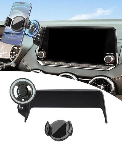 حامل هاتف السيارة المغناطيسي لـ 2021-2026 Nissan Rogue / 2019-2025 Altima / 2020-2025 Sentra، لحامل الهاتف الخلوي MagSafe مغناطيس قوي حامل شاشة تعمل باللمس 8 بوصة، مع مقبض هاتف محمول in Kuwait