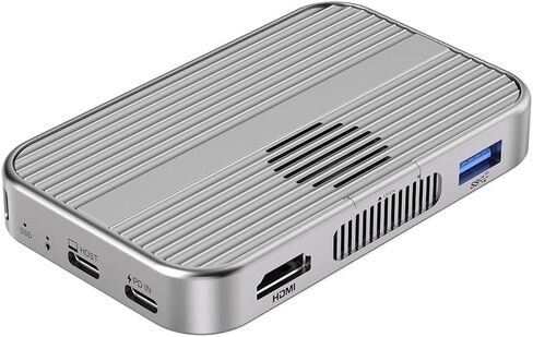 Cooling Fan 4K60HZ Magnetic M. 2 NVMe SSD Enclosure 10Gbps USB-C Docking Station with -Compatible Port SD/TF/PD 100W in Kuwait