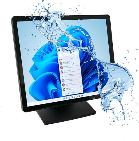 شاشة POS تعمل باللمس مقاس 19 بوصة 16:10، بإضاءة خلفية LED 10 نقاط متعددة اللمس HDMI VGA، 1440 × 900، شاشة أمامية مسطحة مقاومة للماء والغبار، للمكتب، البيع بالتجزئة، المطعم، البار، صالة الألعاب الرياضية، المستودع in Kuwait