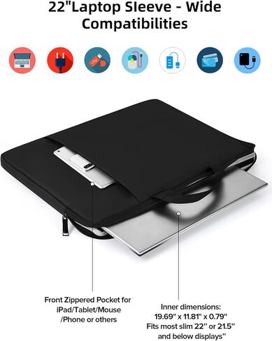 UPERFECT 22" 2K QLED Portable Touchscreen Monitor with 22-inch Laptop Sleeve in Kuwait