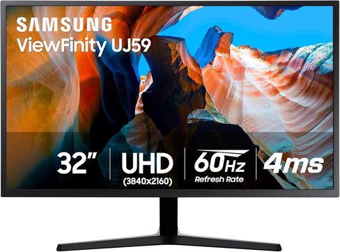 شاشة Samsung U32J590 مقاس 32 بوصة بدقة 4K UHD LED-Lit (متجددة) in Kuwait
