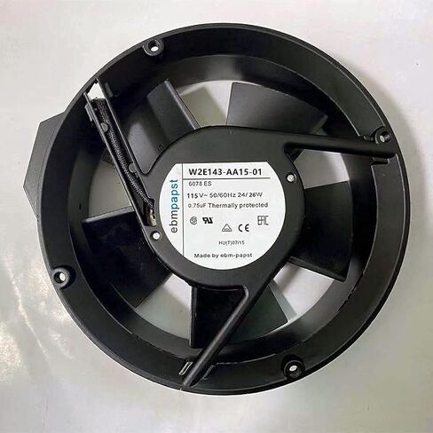 W2E143-AA15-01 115V 172mm Fan 24/26W 17251 مروحة تبريد معدنية بالكامل in Kuwait