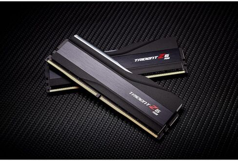 G.SKILL Trident Z5 RGB Series (Intel XMP 3.0) DDR5 RAM 32GB (2x16GB) 7800MT/s CL36-46-46-125 1.45V ذاكرة الكمبيوتر المكتبي UDIMM - أسود غير لامع (F5-7800J3646H16GX2-TZ5RK) in Kuwait
