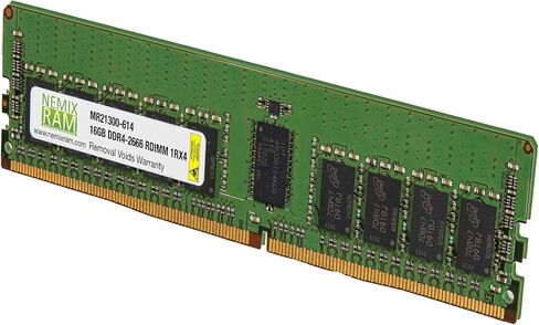 NEMIX RAM 16GB (1X16GB) DDR4 2666MHZ PC4-21300 1Rx4 1.2V CL19 288-PIN ECC RDIMM ذاكرة الخادم المسجلة المتوافقة مع Cisco UCS B-Series B200 M5 UCS-MR-X16G1RS-H in Kuwait