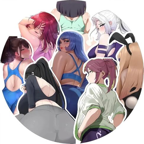 50 قطعة من ملصقات Anime Girl للبالغين - ملصقات Kawaii Cute Hot Lady - ملصقات فتاة مثيرة ثلاثية الأبعاد من الفينيل مقاومة للماء للرجال - السيارة والشاحنة والكمبيوتر المحمول وإكسسوارات الدراجات النارية in Kuwait