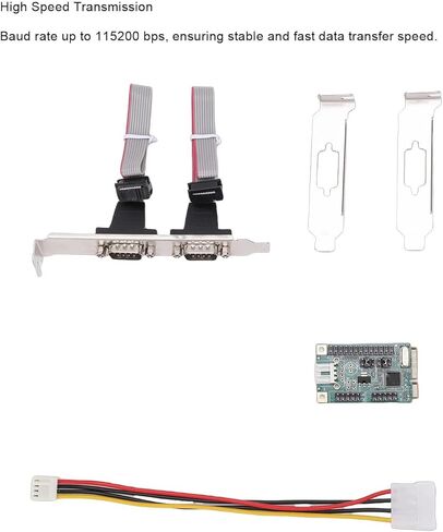 Yunseity 2 منفذ PCIe بطاقة محول تسلسلي PCI Combo بطاقة محول PCIe إلى منفذ تسلسلي DB9 مزدوج مع وحدة تحكم للكمبيوتر المحمول المكتبي والكمبيوتر الصناعي in Kuwait