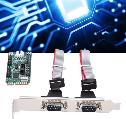 Yunseity 2 منفذ PCIe بطاقة محول تسلسلي PCI Combo بطاقة محول PCIe إلى منفذ تسلسلي DB9 مزدوج مع وحدة تحكم للكمبيوتر المحمول المكتبي والكمبيوتر الصناعي in Kuwait