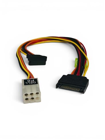 AYAGROUP AYA 7 "15-Pin SATA إلى 10" Dell P6 6-Pin محول الطاقة in Kuwait