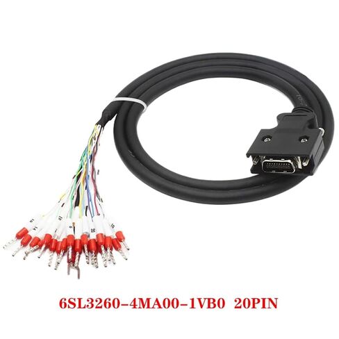 6SL3260-4MA00-1VB0(20pin 6SL3260-4NA00-1VB0 (50pin) V90 كابل إشارة الإدخال/الإخراج (2 متر، 6SL3260-4MA00 20PIN) in Kuwait