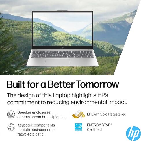 كمبيوتر محمول للأعمال بشاشة لمس HP مقاس 15.6 بوصة بدقة FHD | إصدار 2026 | AMD Ryzen 5 (حتى 4.3 جيجا هرتز) | ذاكرة وصول عشوائي DDR5 سعة 8 جيجابايت ومحرك أقراص PCIe SSD سعة 512 جيجابايت | مفتاح AI Copilot | Windows 11 مع Office 365 للويب • بدون ماوس in Kuwait