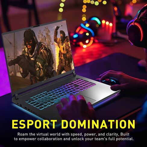 كمبيوتر محمول للألعاب ASUS ROG Strix G18 مقاس 18 بوصة WQXGA 240 هرتز، GeForce RTX 5070 8 جيجابايت، Intel Ultra 9 275HX، 32 جيجابايت DDR5، 1 تيرابايت SSD، لوحة مفاتيح بإضاءة خلفية، كاميرا تعمل بالأشعة تحت الحمراء، Win11 Pro، رمادي (متجدد) in Kuwait