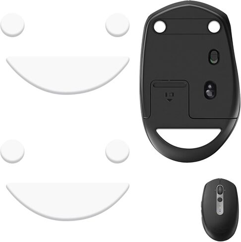 مجموعتان من زلاجات ماوس الجليد M590، أقدام بديلة PTFE متوافقة مع ماوس Logitech M585/ M590، وسادة تزلج ناعمة ومتينة (0.7 مم/أبيض) in Kuwait