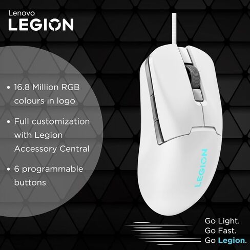 ماوس Lenovo Mice_BO Legion M300s - أبيض Souris USB Type-A Optique 8000 نقطة في البوصة in Kuwait
