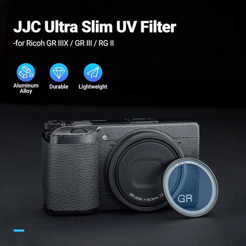فلتر حماية من الأشعة فوق البنفسجية وغطاء عدسة من JJC لكاميرا Ricoh GR IV HDF أحادية اللون in Kuwait