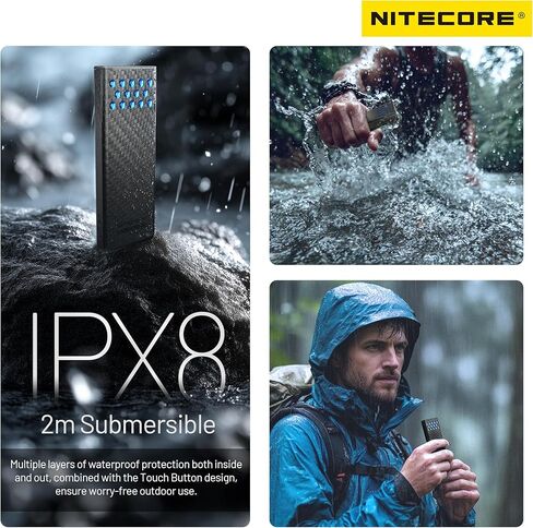 Nitecore Carbo 10000 Gen2 Professional Outdoor 10000mAh Power Bank Carbon Fiber Fast Charging Battery Pack Dual USB-C Ports IPX8 Tag (Orange) in Saudi Arabia