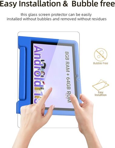 Screen Protector for CFVOCUY TS01-K103A Kids Tablet 10.1 Inch, HD Scratch Resistant Tempered Glass Film for CFVOCUY TS01-K103A Drop Protection,Touch Sensitive,Anti-Fingerprint,2 pack. in Kuwait