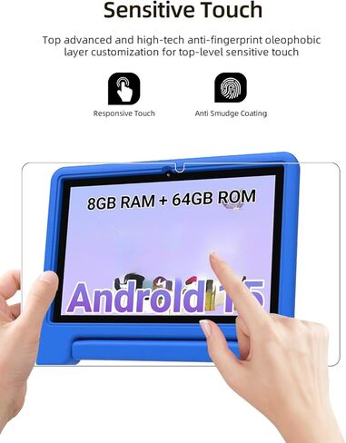 Screen Protector for CFVOCUY TS01-K103A Kids Tablet 10.1 Inch, HD Scratch Resistant Tempered Glass Film for CFVOCUY TS01-K103A Drop Protection,Touch Sensitive,Anti-Fingerprint,2 pack. in Kuwait