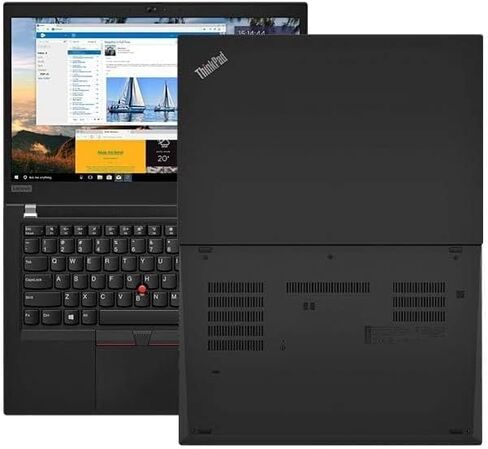 كمبيوتر محمول Lenovo ThinkPad T490s مقاس 14 بوصة FHD للأعمال، كمبيوتر محمول من الجيل الثامن Intel Quad Core i5-8365U، ذاكرة وصول عشوائي 8 جيجابايت و512 جيجابايت SSD، قارئ بصمات الأصابع، Thunderbolt 3، نوع C، HDMI، Windows 11 Pro (متجدد) in Kuwait