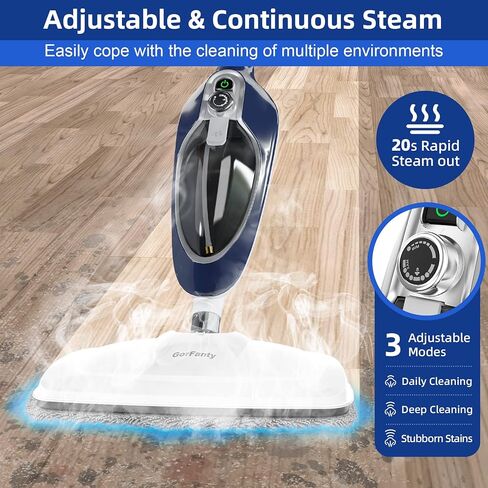 GorFanty 2 Packs Steam Mop Pads for Model GF-6610B/GF-6610 Steam Mop Washable, Reusable, Highly Absorbent Microfiber Steam Mop Replacement Pads. in Saudi Arabia
