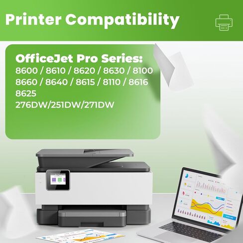 950XL 951XL Ink Cartridges Combo Pack for OfficeJet Pro 8600 8620 8610 Compatible with Hp 950XL 951XL Ink Cartridge for OfficeJet Pro 8600 8610 8620 8630 8660 8110 8625 276 251 271DW Printer(5 Pack) in Kuwait
