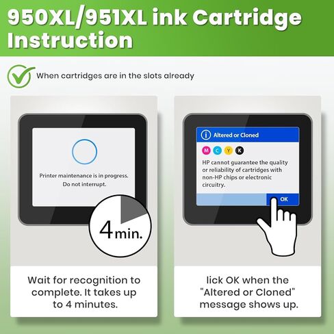950XL 951XL Ink Cartridges Combo Pack for OfficeJet Pro 8600 8620 8610 Compatible with Hp 950XL 951XL Ink Cartridge for OfficeJet Pro 8600 8610 8620 8630 8660 8110 8625 276 251 271DW Printer(5 Pack) in Kuwait