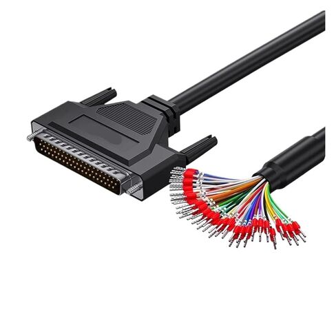 1PCS 62Pin Double Shield Terminal Wire with Number HDB62 Male Female Serial Cable 3 Rows DB62 Single Head with Connector(Male,0.5M) in Saudi Arabia