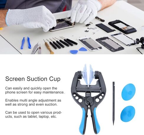 Screen Suction Cup Opening Pliers Remover Repair Tool Set Kit for Phone Tablet Laptop ABS PVC Lightweight Compact Size in Kuwait