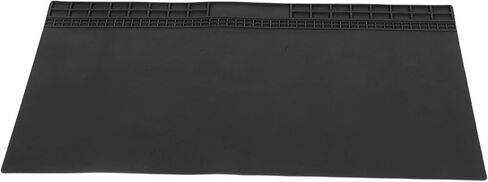 Extra Large Silicone Soldering Mat, Heat Proof 932F Workbench Pad, Screw Slots Pad with 27.6x15.7in Size, Ideal for Electronics, Computer Phone Laptop Repair (Black) in Kuwait
