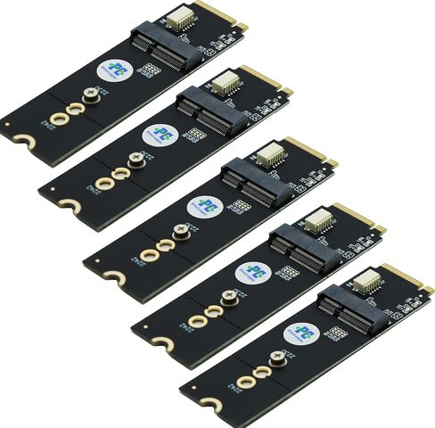 Sintech 5pcs M.2 M-Key M.2 A/E Key، NGFF Key-E Card إلى M.2 Key M محول بطاقة متوافقة مع Intel 7260,8260,9260 in Kuwait