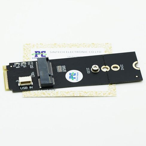 Sintech 5pcs M.2 M-Key M.2 A/E Key، NGFF Key-E Card إلى M.2 Key M محول بطاقة متوافقة مع Intel 7260,8260,9260 in Kuwait
