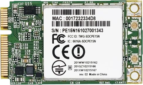 بطاقة WiFi لـ Honeywell لـ LXE Thor VM9 (معرف لجنة الاتصالات الفيدرالية: TWG-SDCPE15N IC: 6616A-SDCPE15N) in Kuwait