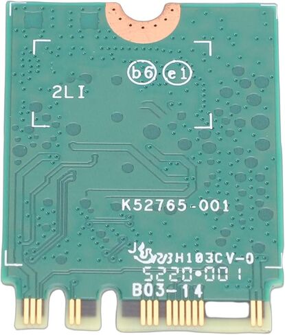 بطاقة لاسلكية Zopsc WiFi 6E M.2، محول شبكة ثلاثي النطاق 2.4 جيجا 5 جيجا 6 جيجا هرتز بلوتوث 5.3 PCIe مع هوائي مزدوج 8 ديسيبل، لسطح المكتب المحمول 10 11 in Kuwait