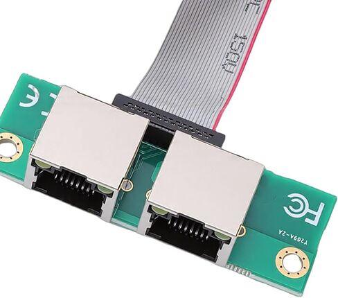 محول Mini PCIe Gigabit Ethernet، بطاقة شبكة مزدوجة المنفذ مع واجهات RJ45 لأجهزة الكمبيوتر الصناعية وأجهزة الكمبيوتر ذات اللوحة الواحدة in Kuwait