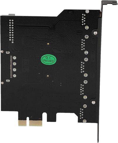 Dioche PCIe إلى USB 3.0 بطاقة توسيع 5 منافذ محول عالي السرعة مع دعم UASP لنقل البيانات بشكل أسرع متوافق مع 10/8/7 وفتحات PCIe X1 X4 X16 محول محور USB للكمبيوتر المكتبي in Kuwait