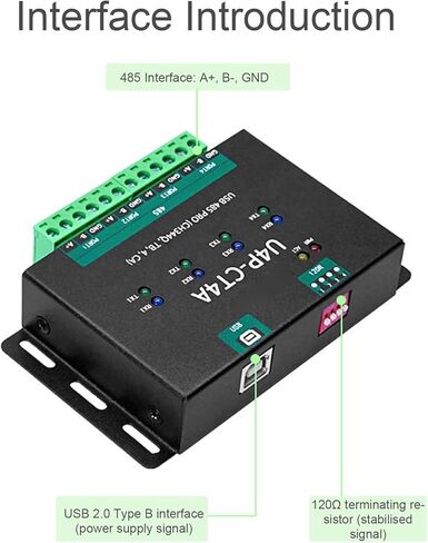 Dan&Dre USB to 4-Way Conversion Module, Conversion Module with Native & SP3485 Chips, for RS485 Converter Adapter, Industrial Grade Insulated in Kuwait