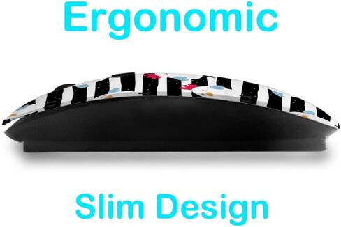 2.4GHz USB Wireless Mouse, Chickens Pattern, Ergonomic Slim Computer Mice for Kids in Kuwait