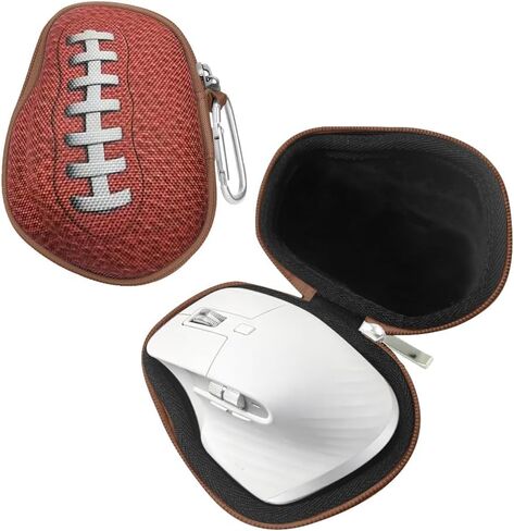حافظة تخزين ماوس WIRESTER، غطاء حماية صلب للسفر متوافق مع Logitech MX Master 4، MX Master 3S، MX Master 3، MX Matser 2S Advanced Mouse - نمط كرة القدم in Kuwait