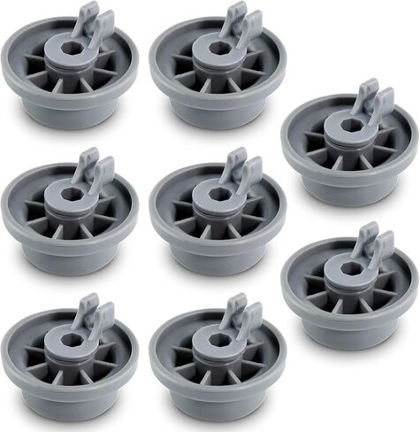 8 Packs 165314 Dishwasher Wheels Lower Rack Fit for Bosch,Dishwasher Wheels Replaces Dish Rack Part Number 420198 AP2802428 PS3439123 in Saudi Arabia