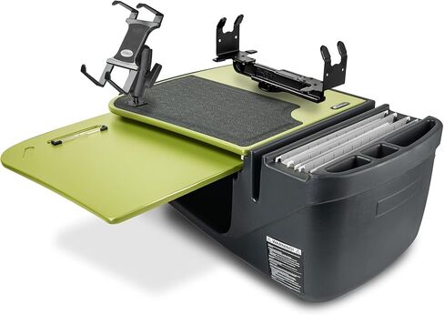 مكتب السيارة AutoExec GripMaster لمحطة عمل سيارتك والمكتب المحمول، ضوء ليموني، مع حامل الطابعة وحامل الكمبيوتر اللوحي in Kuwait