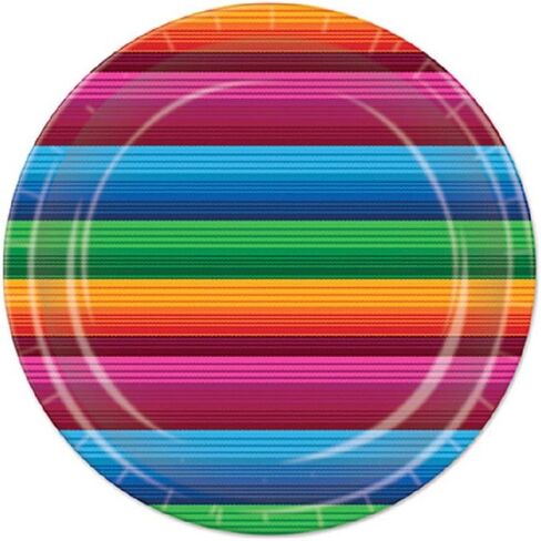 Red, White & Green Plates (8/Pkg) in Saudi Arabia