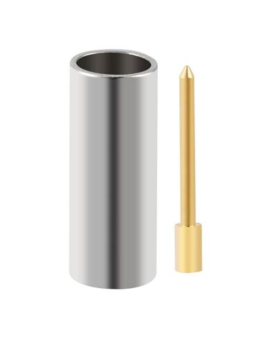10 PCS F Type RF Connectors 50 Ohm F Male Coaxial Connector for RG58 RG142 RG400 VLMR200 RF Coax Cable in Kuwait