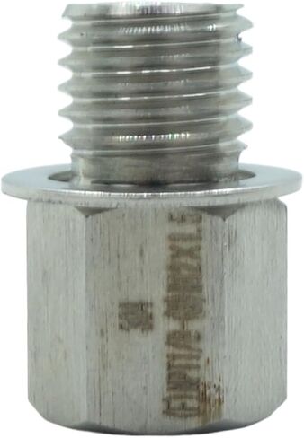 1 قطعة M12 x 1.5 ذكر متري إلى 1/8 "NPT الأنابيب أنثى مقياس محول الفولاذ 304 in Kuwait
