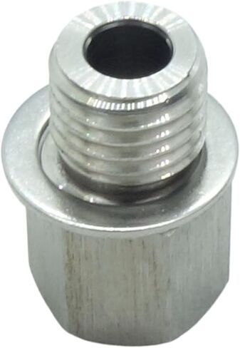 1 قطعة M12 x 1.5 ذكر متري إلى 1/8 "NPT الأنابيب أنثى مقياس محول الفولاذ 304 in Kuwait