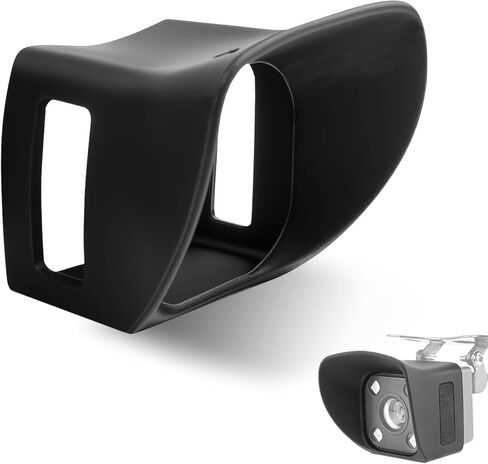 Car Backup Camera Rain Shield, Anti-glare Anti-rain Backup Camera Cover, Square Reversing Lens Protective Shield for Clear Image, for Most Vehicles (Black #T2) in Kuwait