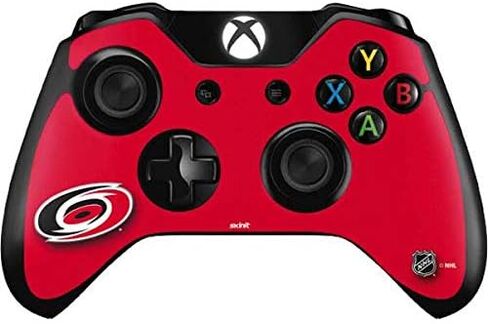 ملصق Skinit المخصص للألعاب متوافق مع وحدة تحكم Xbox One - تصميم خلفية صلبة مرخص رسميًا من NHL Carolina Hurricanes in Kuwait