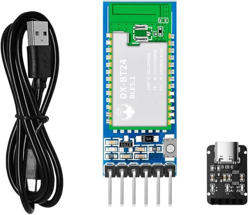 3 قطع DX-BT37 منخفضة التكلفة بلوتوث BLE 5.1 ​​URAT وحدة إرسال واستقبال تسلسلية منخفضة الطاقة لاسلكية تدعم الاتصالات التسلسلية IOSAndroidArduino(DX-BT37) in Kuwait