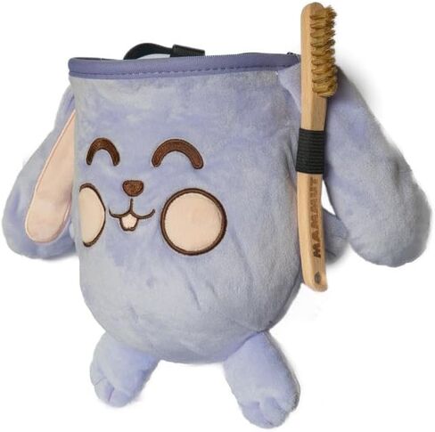 Rockbuddy Chalk Bag for Rock Climbing - Bouldering Chalk Bucket with Quick-Clip Belt, Zipper Pocket and Brush Holder (Rabbit) in Saudi Arabia